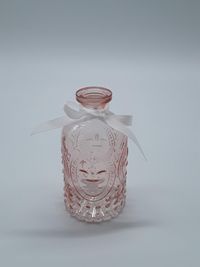 glasflasche vintage ornament rosa